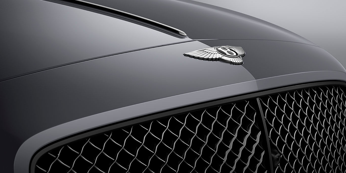 Bentley Jinhua Bentley Flying Spur S Cambrian Grey colour, featuring Bentley insignia and assertive matrix front grillle